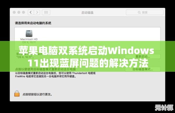 苹果电脑双系统启动Windows 11出现蓝屏问题的解决方法