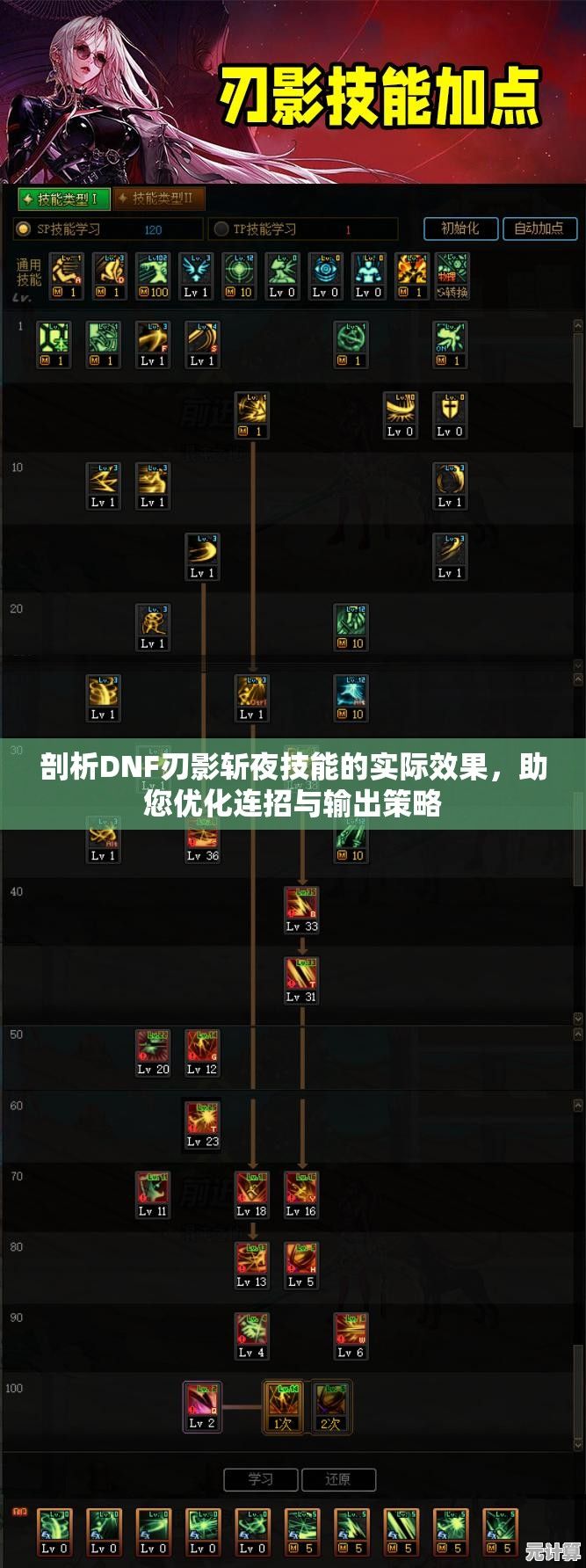 剖析DNF刃影斩夜技能的实际效果，助您优化连招与输出策略