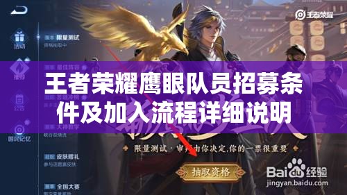 王者荣耀鹰眼队员招募条件及加入流程详细说明