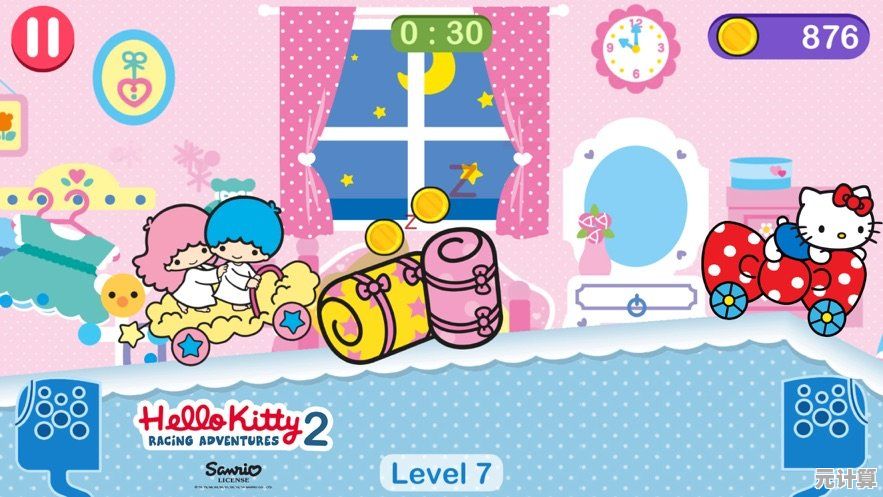 厌倦了单调的跑酷游戏？凯蒂猫飞行冒险2(Hello Kitty Racing Adventures 2)带给你甜蜜趣味体验！