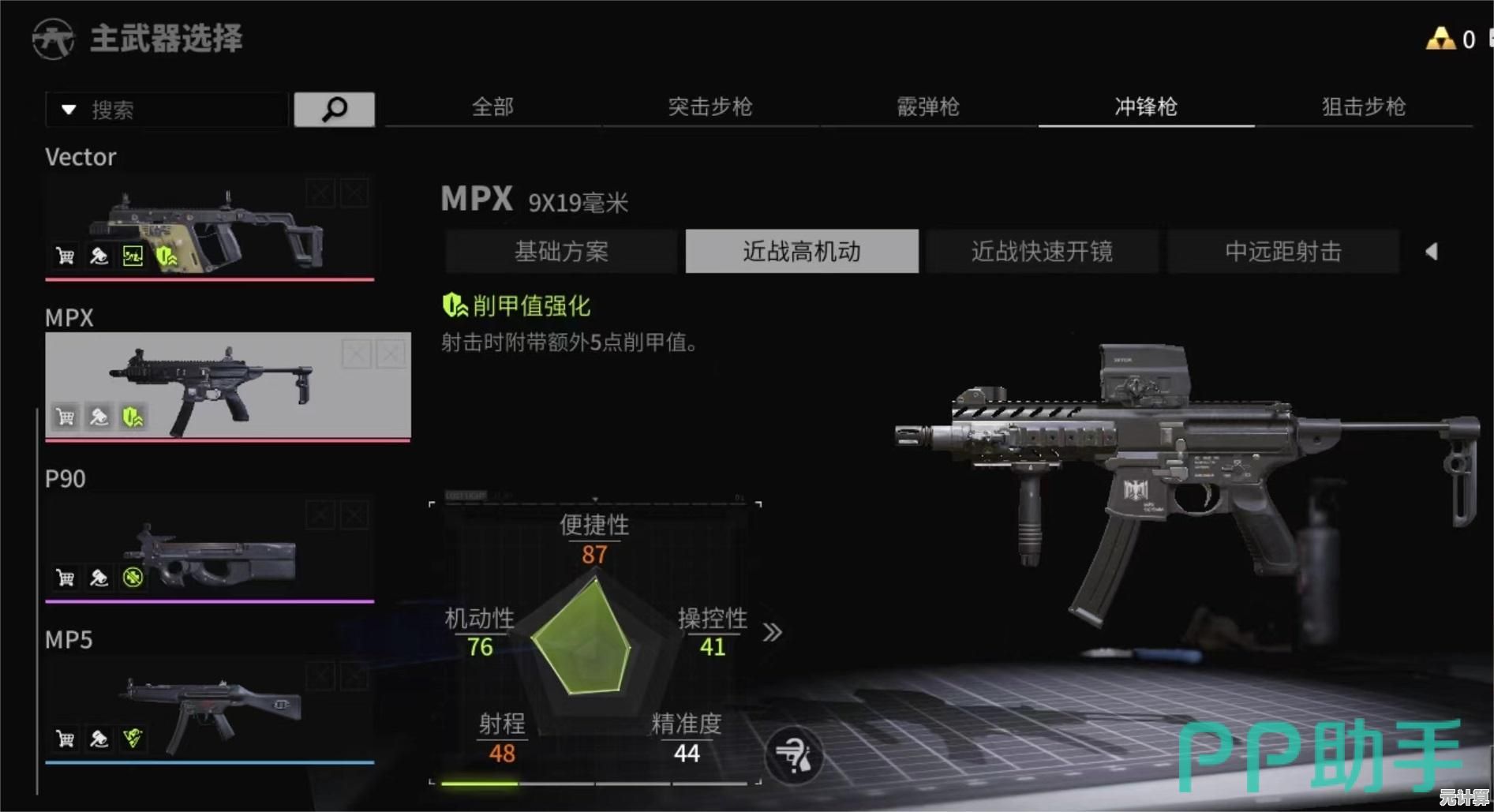 揭秘萤火MPX冲锋枪在2025年的强化特性，突击作战必备神器！