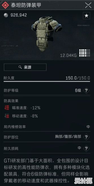 未来战场必备！三角洲行动2025六级防弹衣全型号评测