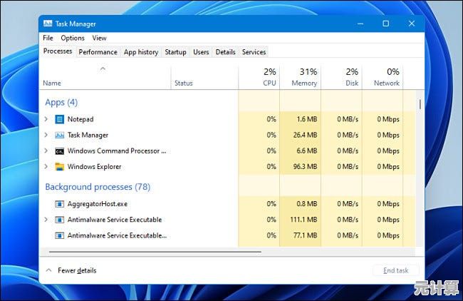 掌握Windows 11任务管理器的快捷打开方法与实用指南